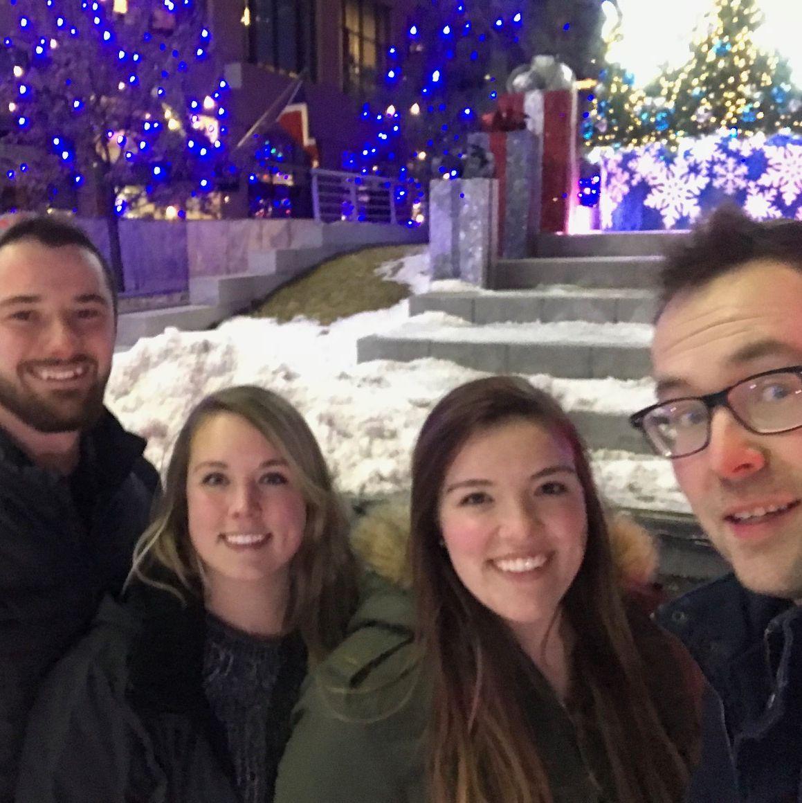 Ice skating in Denver with friends!