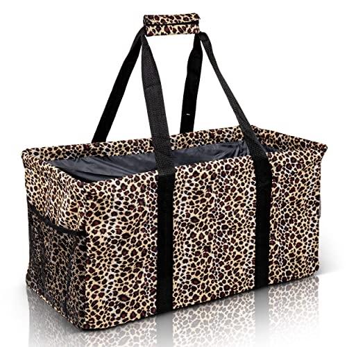 Extra Large Utility Tote Bag - Oversized Collapsible Pool Beach Canvas Basket