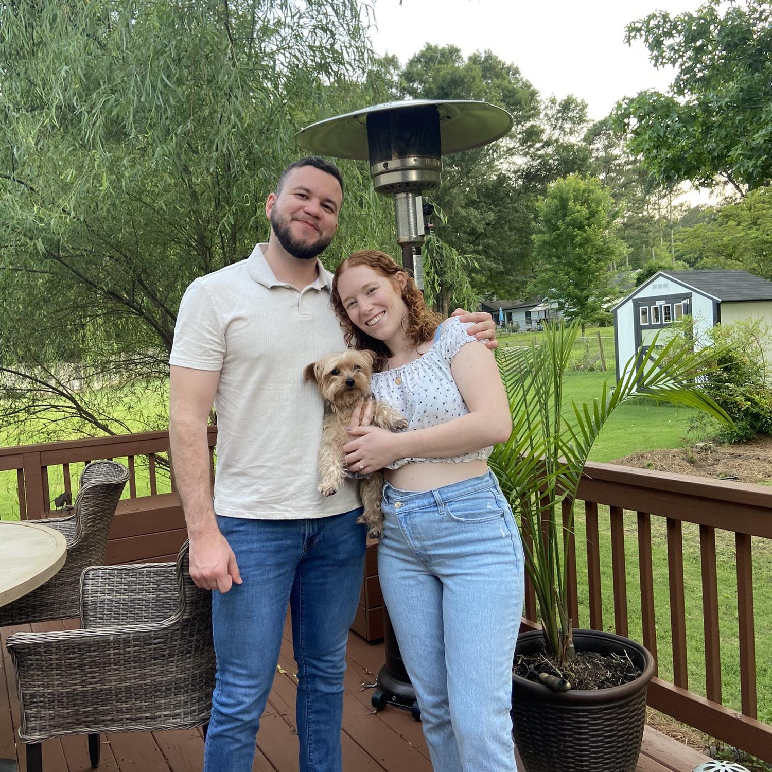 Family pic post engagement.