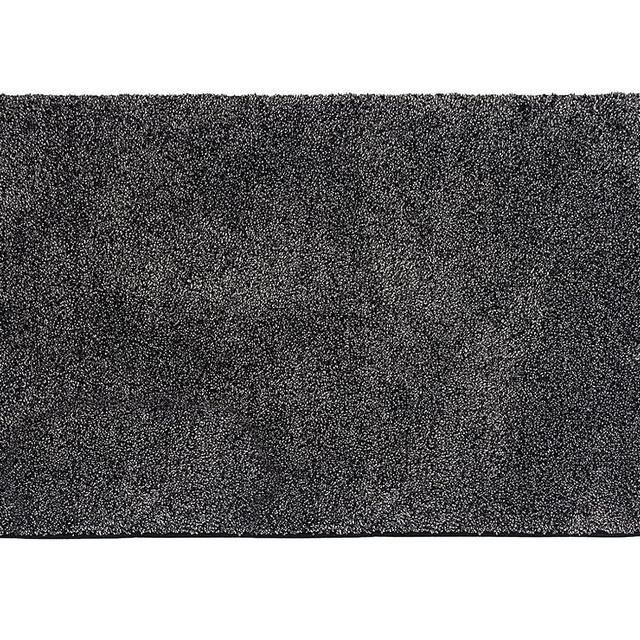 Eurow Trek N' Clean Microfiber Traction Floor Mat, Gray and Black, 36 by 23.5 Inches