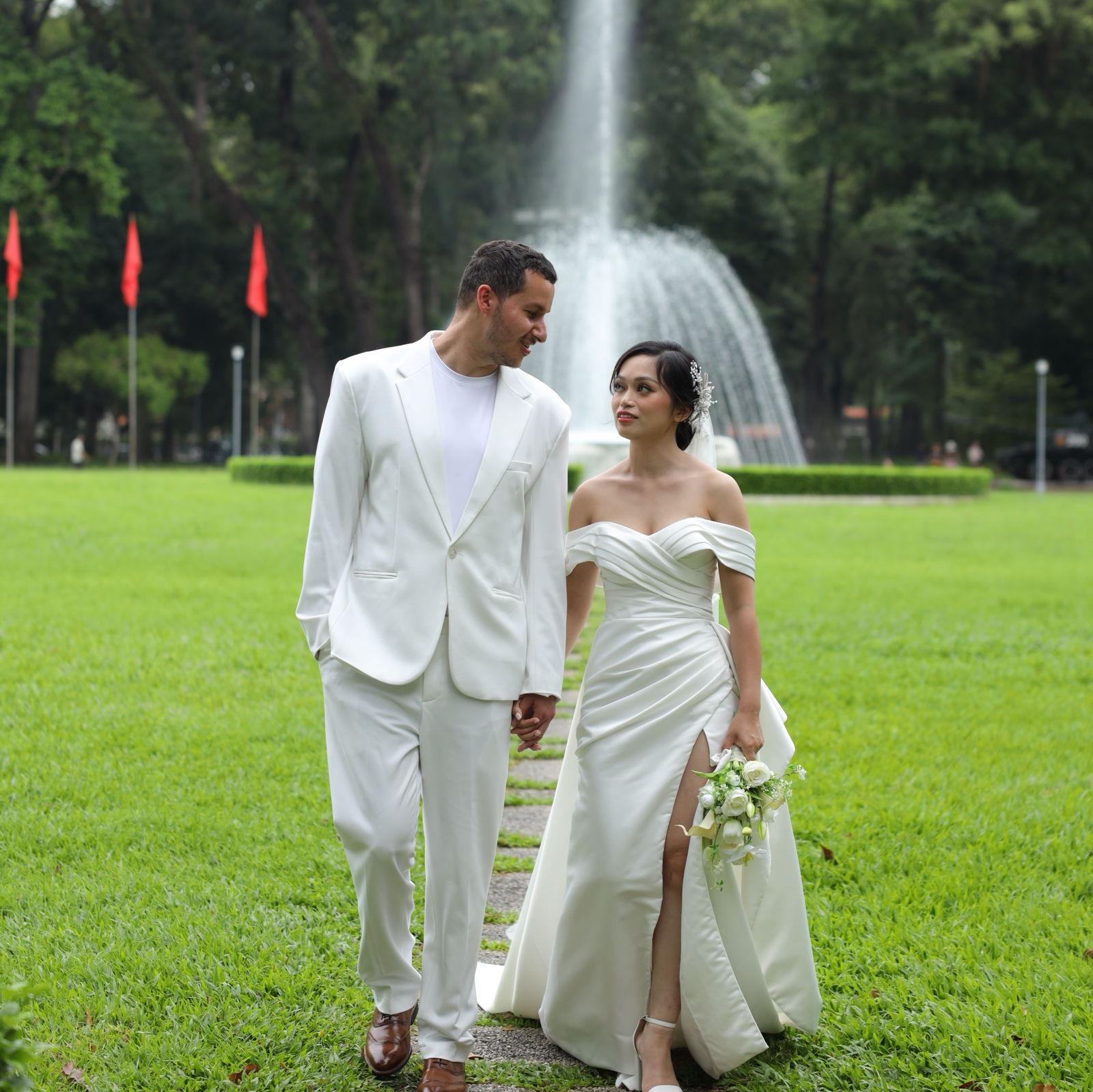 At Independence Palace in Vietnam