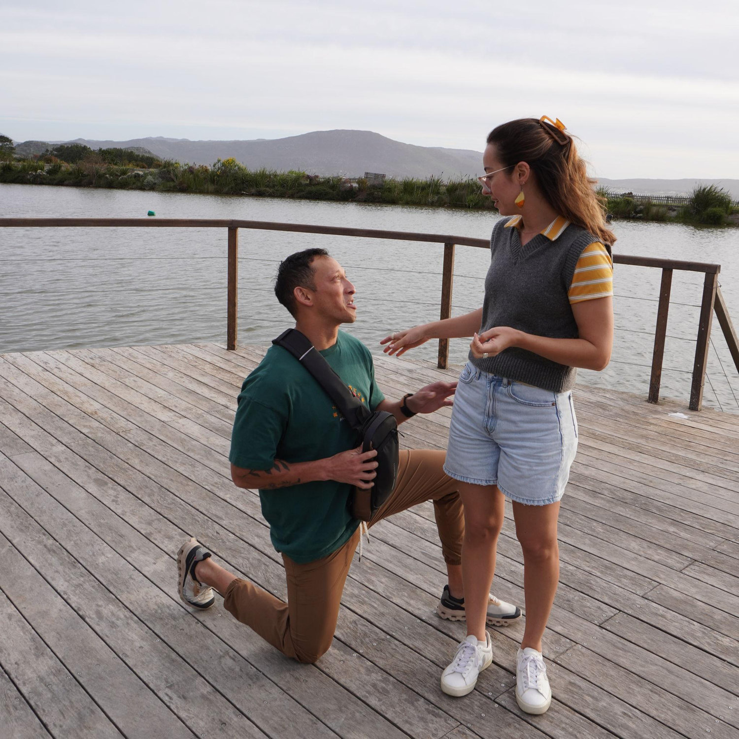 The very unexpected proposal moment