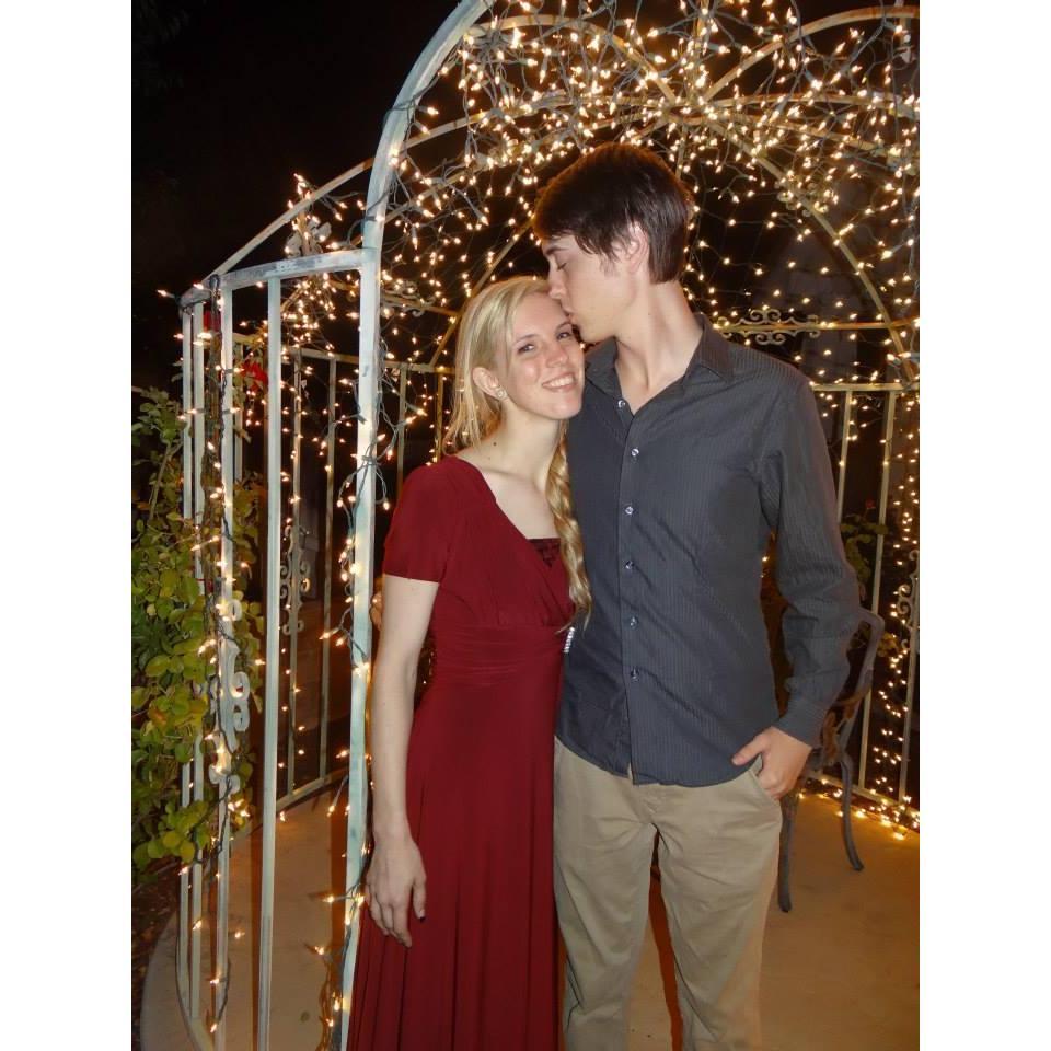 Celebrating our One-Year Anniversary and April's, wedding! June 2013