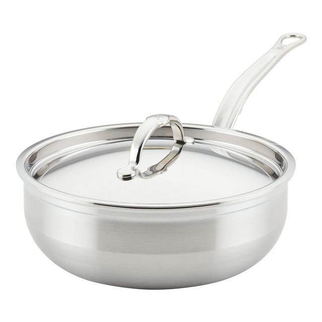 ProBond® Forged 3.5-Quart Professional Clad Stainless Steel Essential Pan with Lid