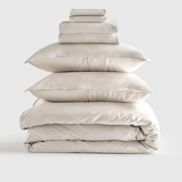 Organic Bamboo Bedding Bundle- Queen/Sand