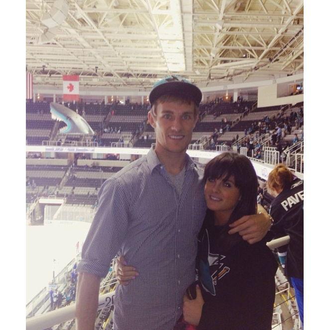 BABIES. First Sharks game together! c: 2013