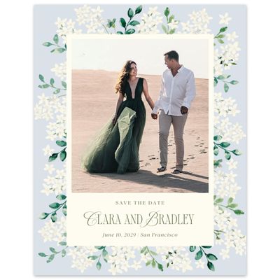 Blue Whisper Wedding Digital Save the Date - Daisi Photo