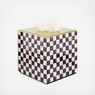 Courtly Check Glass Boutique Tissue Box Cover