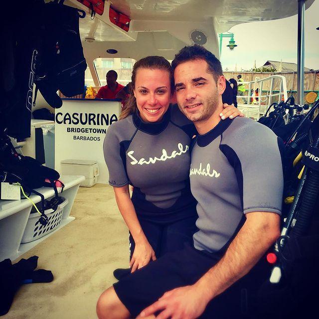 Getting scuba certified in Barbados. Justin was in it for the adventure, I was just trying to find Nemo.