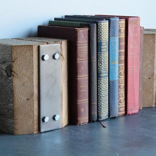 Barn Wood Bookends Set of 2