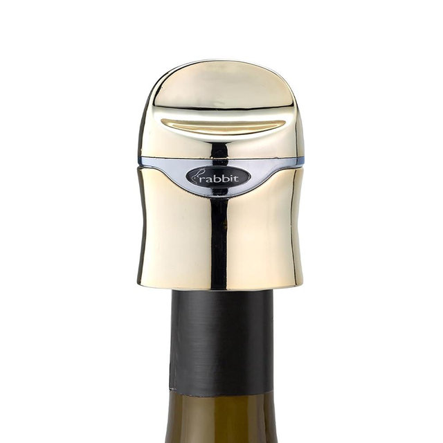 Rabbit Champagne and Wine Sealer, Champagne Preserver, Air-Tight Seal