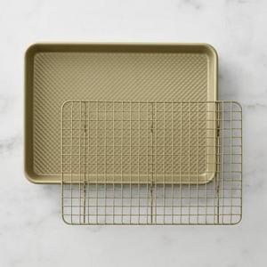 Williams Sonoma Goldtouch® Nonstick Quarter Sheet Pan with Baking Rack