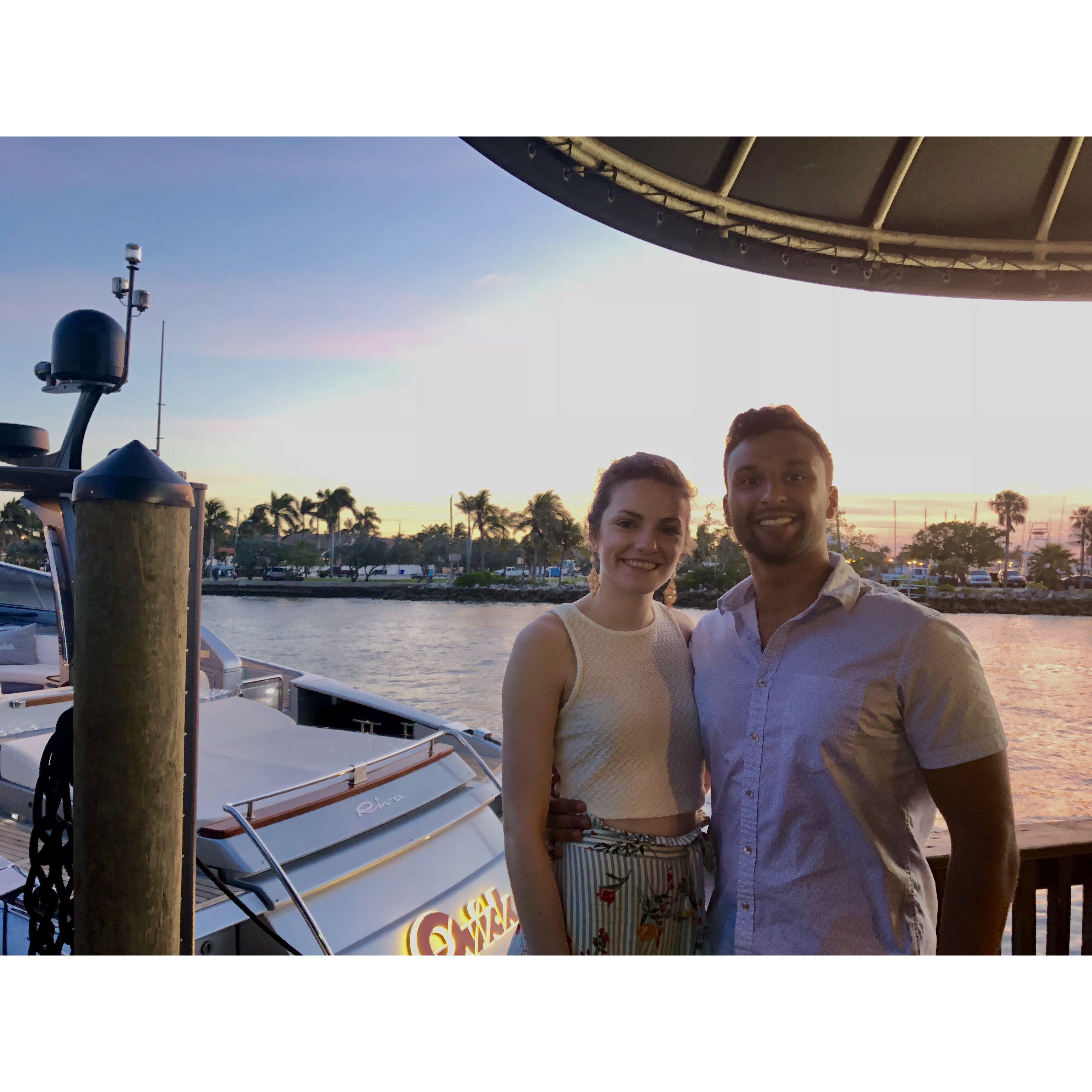 Our first vacation together in Hollywood, Florida!