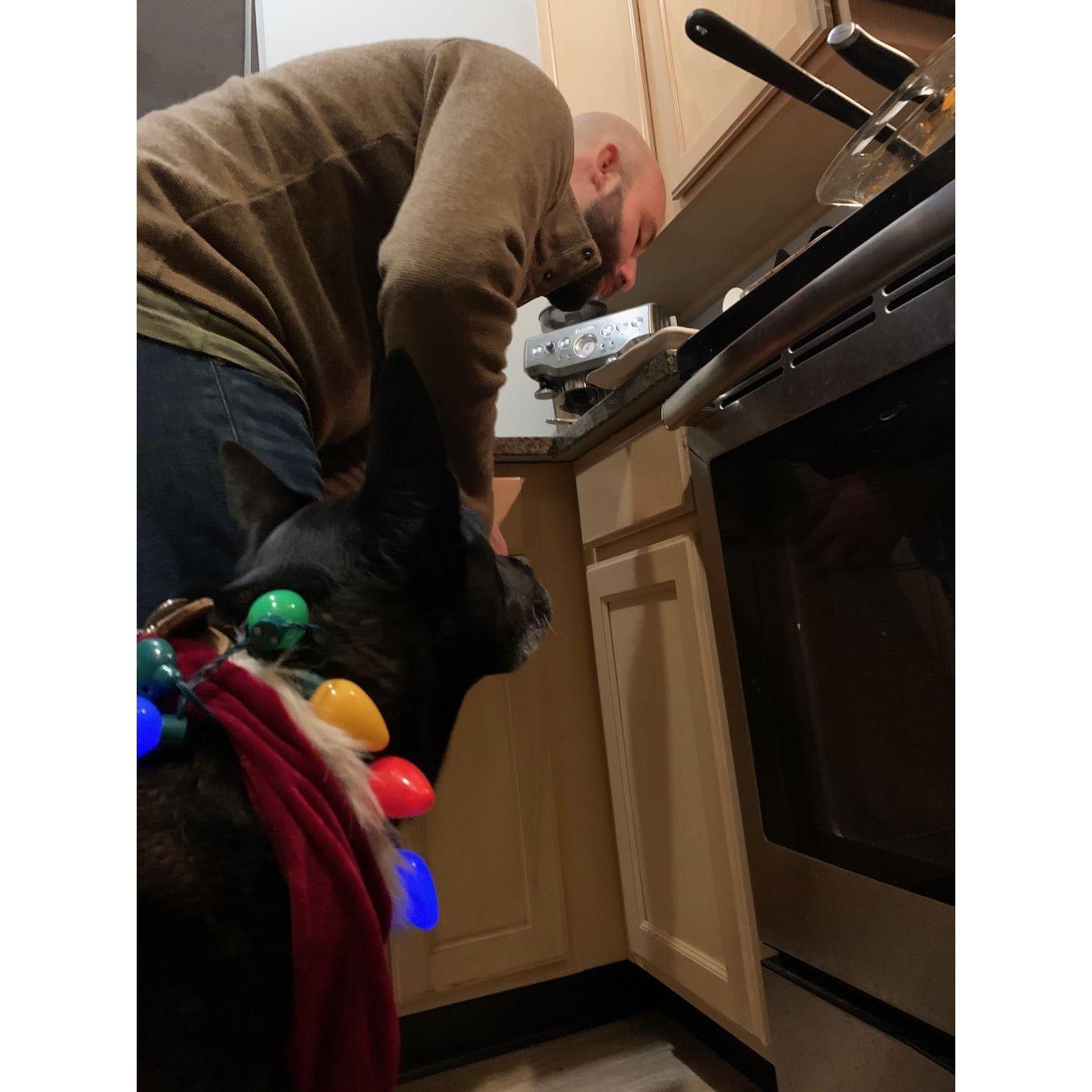 Scott was known to make Dewey his own lasagna