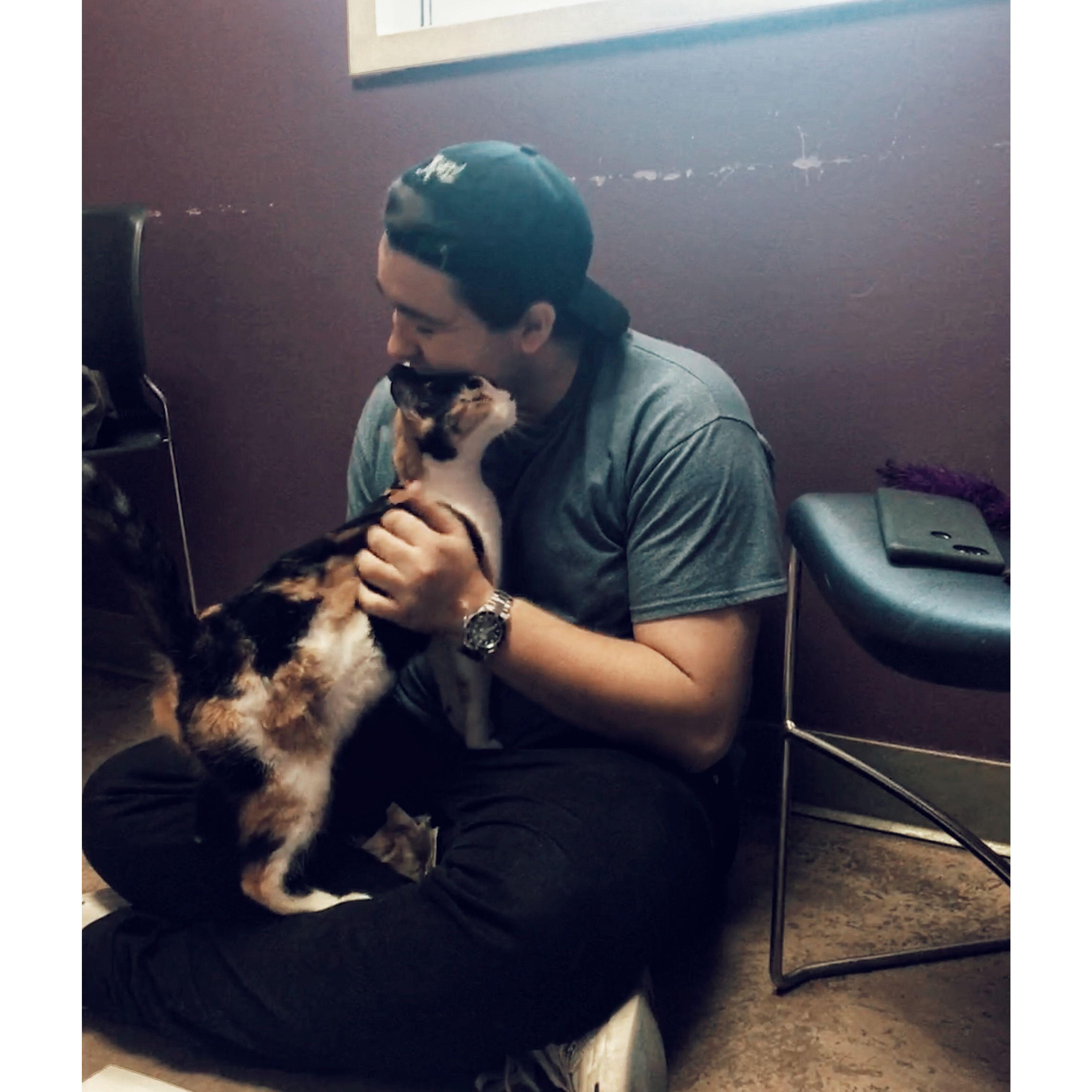 December 2018- We added the first furry member of our family, Bumble! Bryan adopted her from a shelter in South Phoenix. She may legally be Bryan's cat, but everyone knows Jackie is her favorite ;)