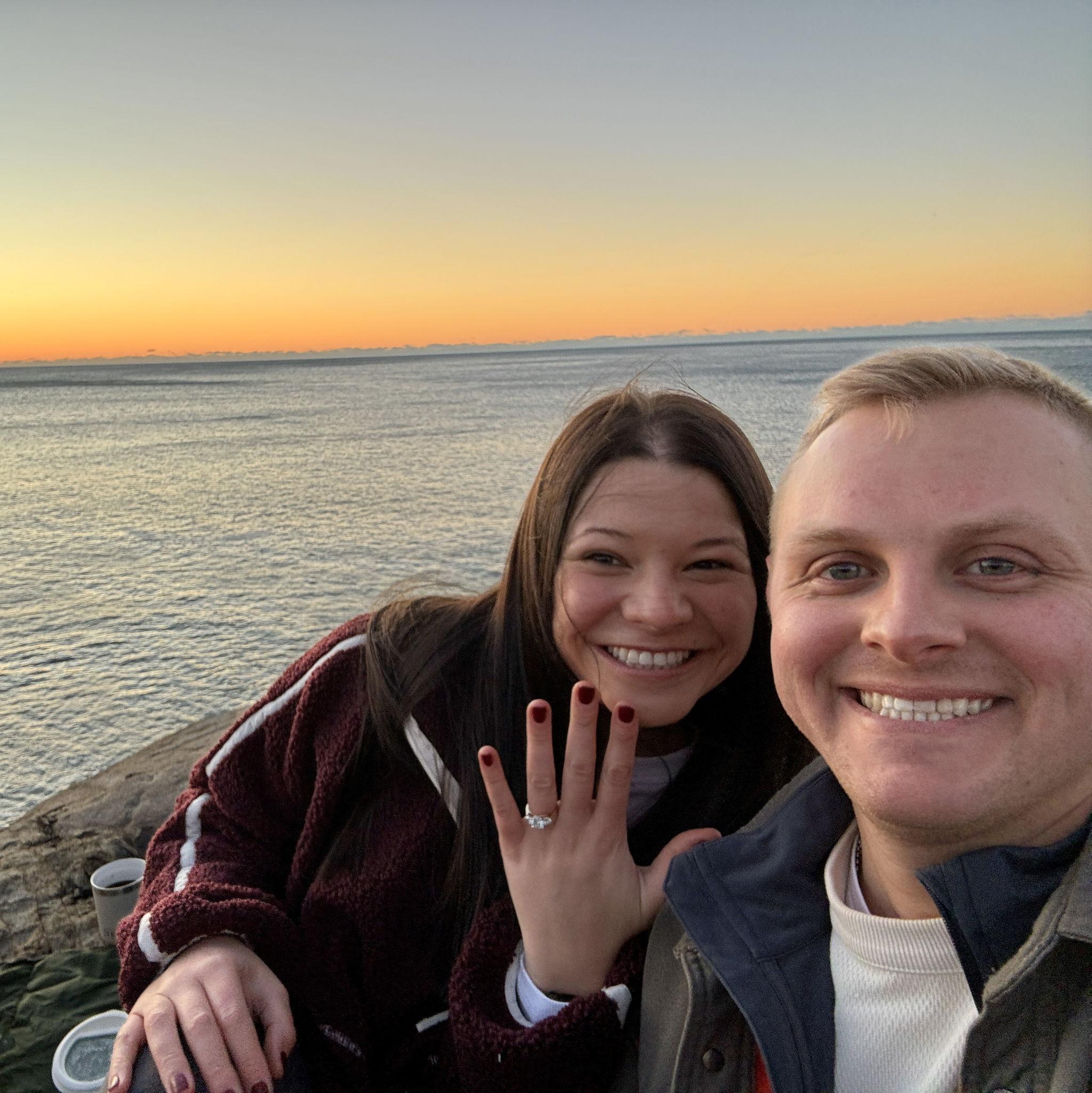 Right after Kyle proposed!