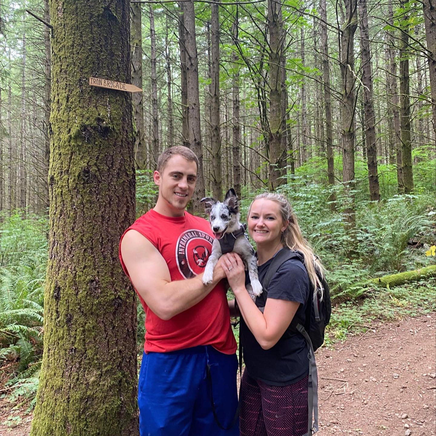 One of our first hiking trips as a family! Right when Xena was old enough to take on a hike in the woods, we made it happen! We love our hikes and now Xena is obsessed too!