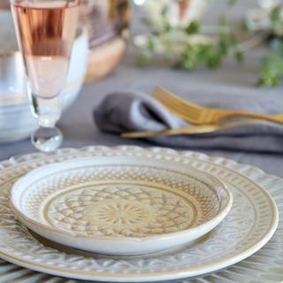 Cristal Nacar Bread Plate, Set of 4