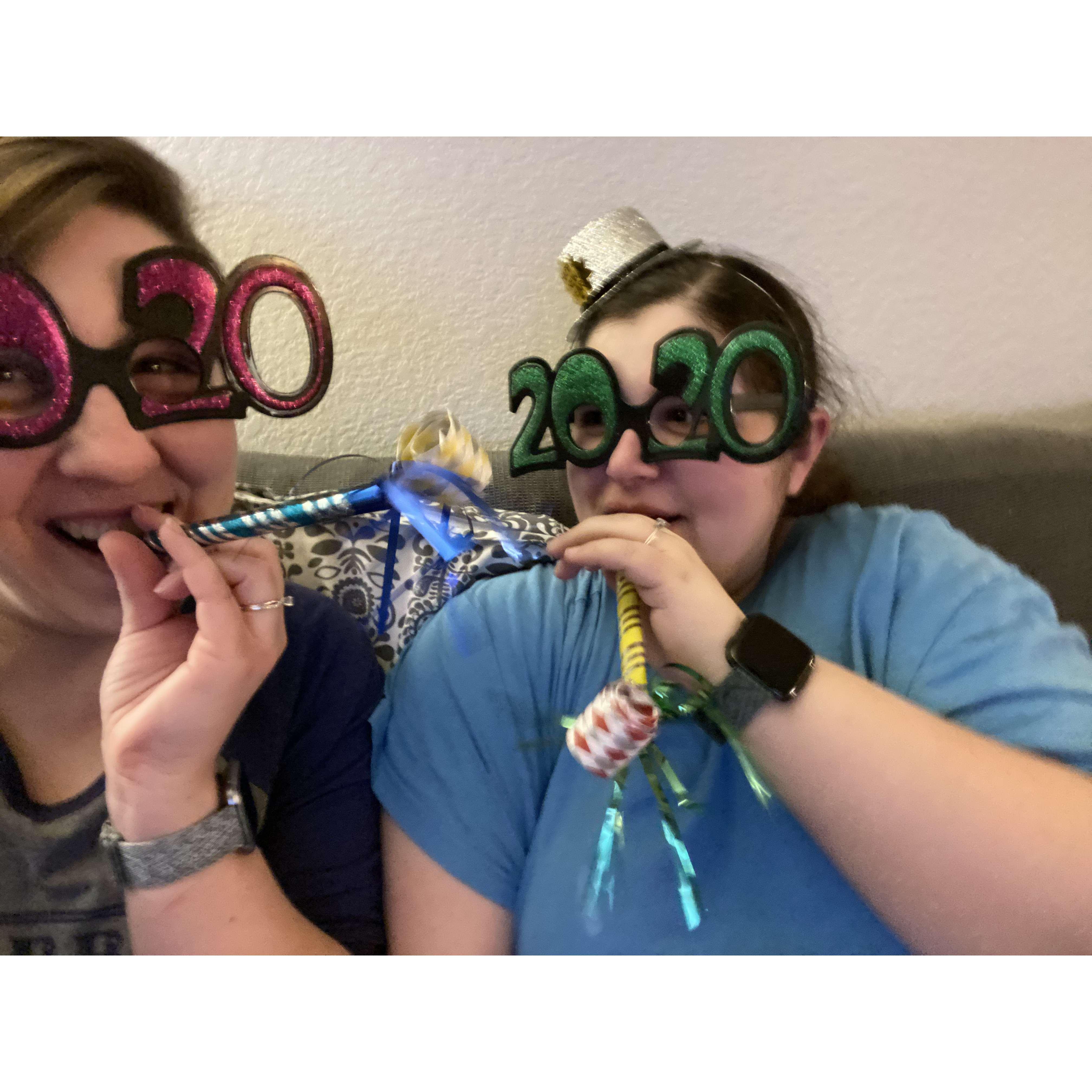 Maureen: This is us celebrating New Year's not yet aware of what 2020 had in store for us and the world.