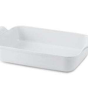 Le Creuset Heritage Stoneware Rectangular Dish, 9 X 12", White