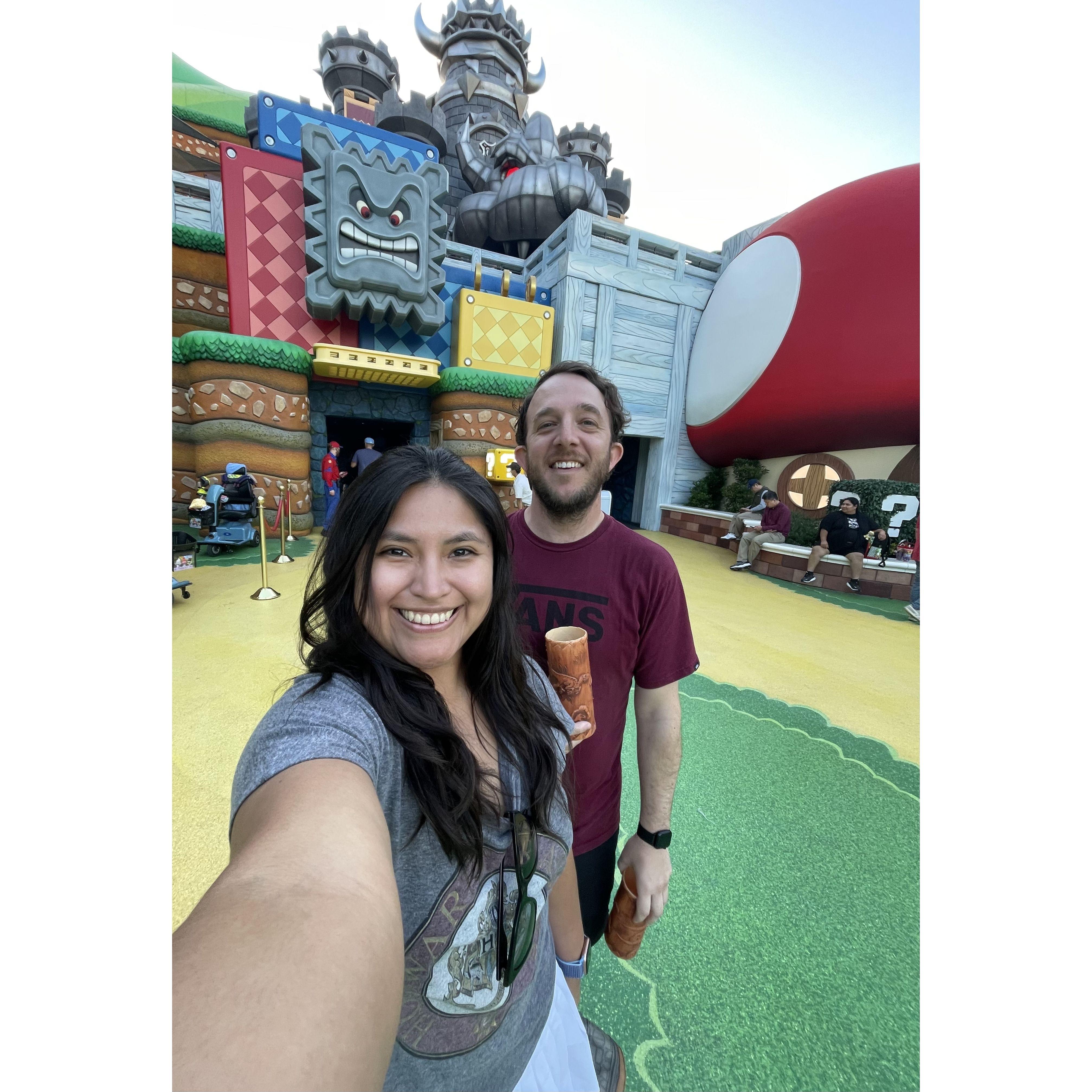 We celebrated out first anniversary at Universal Studios