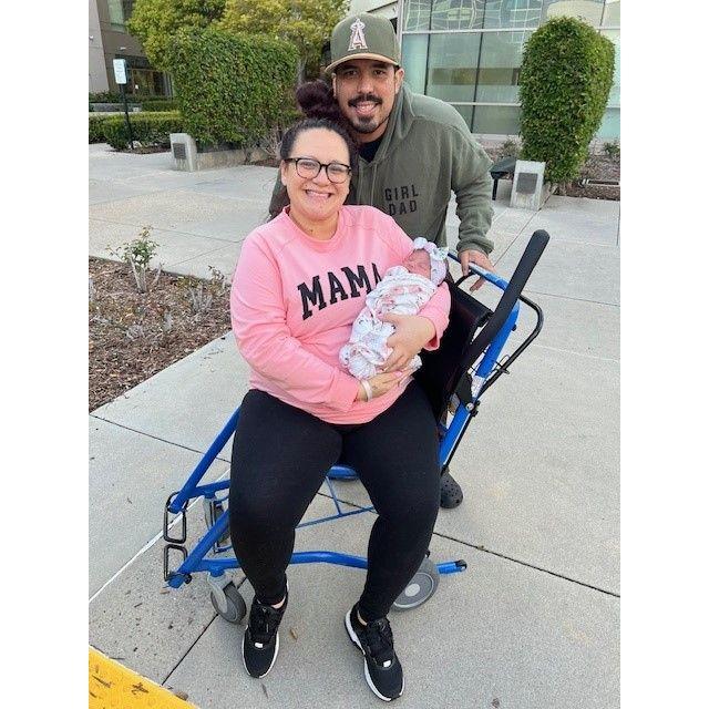 Our first picture as a family of three March 2023