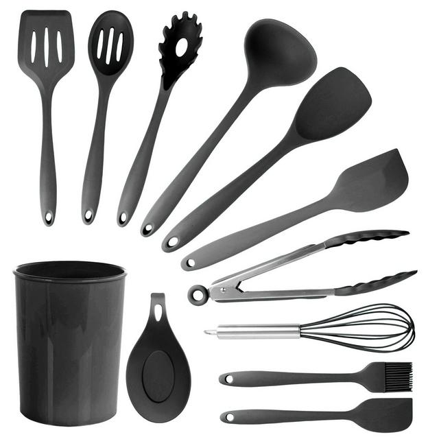 Mega Chef 12-Piece Silicone Assorted Kitchen Utensil Set