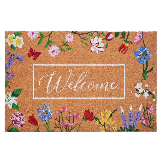 Calloway Mills Butterfly Garden Welcome Doormat (24" x 36")