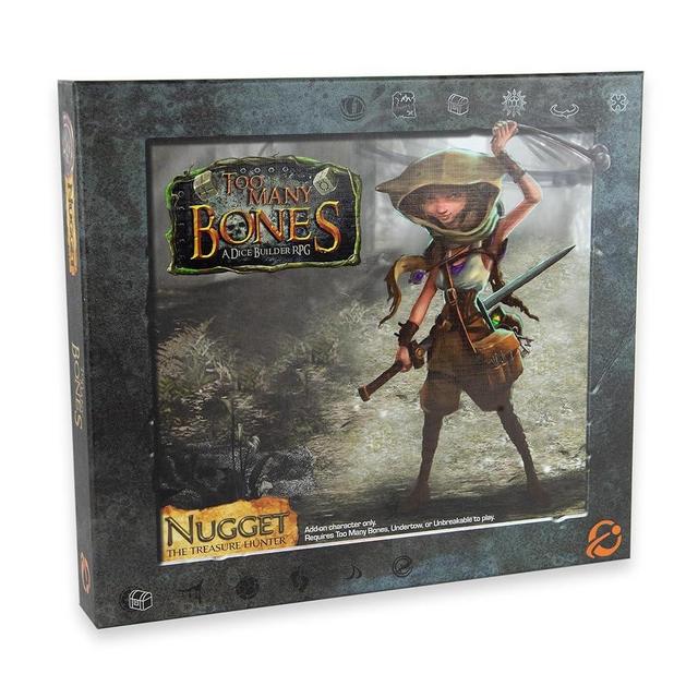 Chip Theory Games Too Many Bones: Nugget The Treasure Hunter Add-On Expansion, Strategic Dice Builder RPG Game, New Character and Tactics