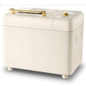 Neretva Bread Machine, 2.2LB 15-in-1 Bread Maker, Dual Heater Breadmaker Machine with Auto Nut Dispenser & Nonstick Ceramic Pan, Bread Maker Machine for Gluten Free, Dough Maker, Sourdough, Yogurt