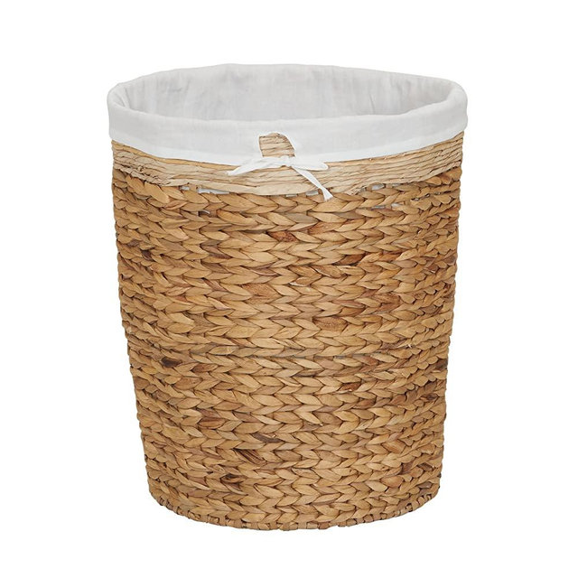 Household Essentials Basket Laundry Liner Wicker Hamper, Brown