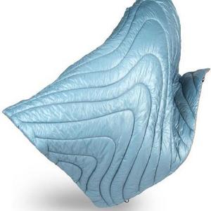 Rumpl Puffy Throw Blanket Slate Blue