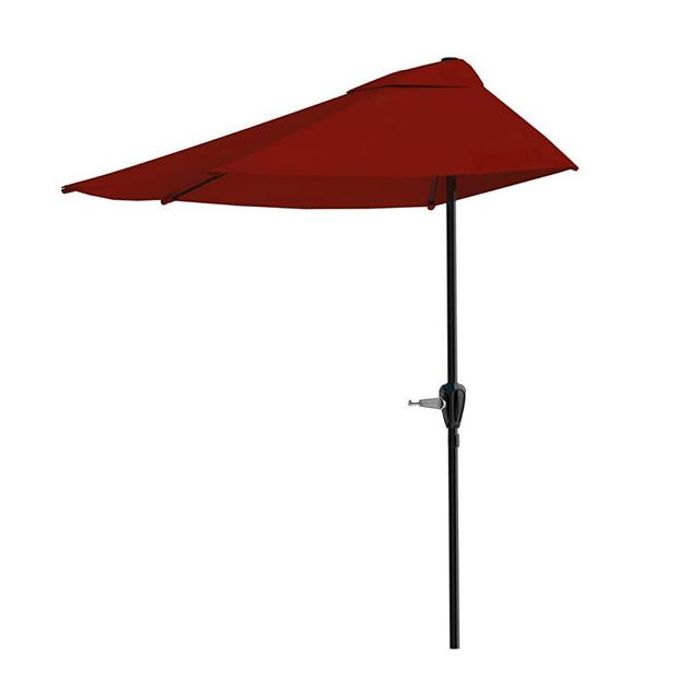 Pure Garden 9 Foot Half Round Patio Umbrella