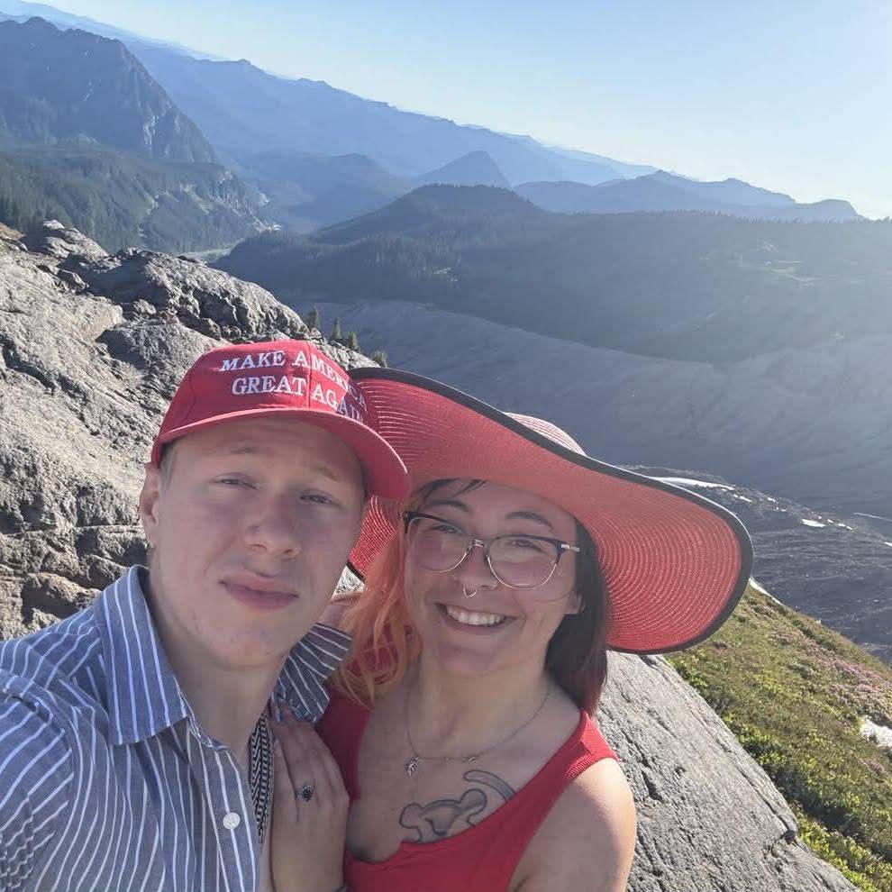 Our first date; Mount Rainer hike