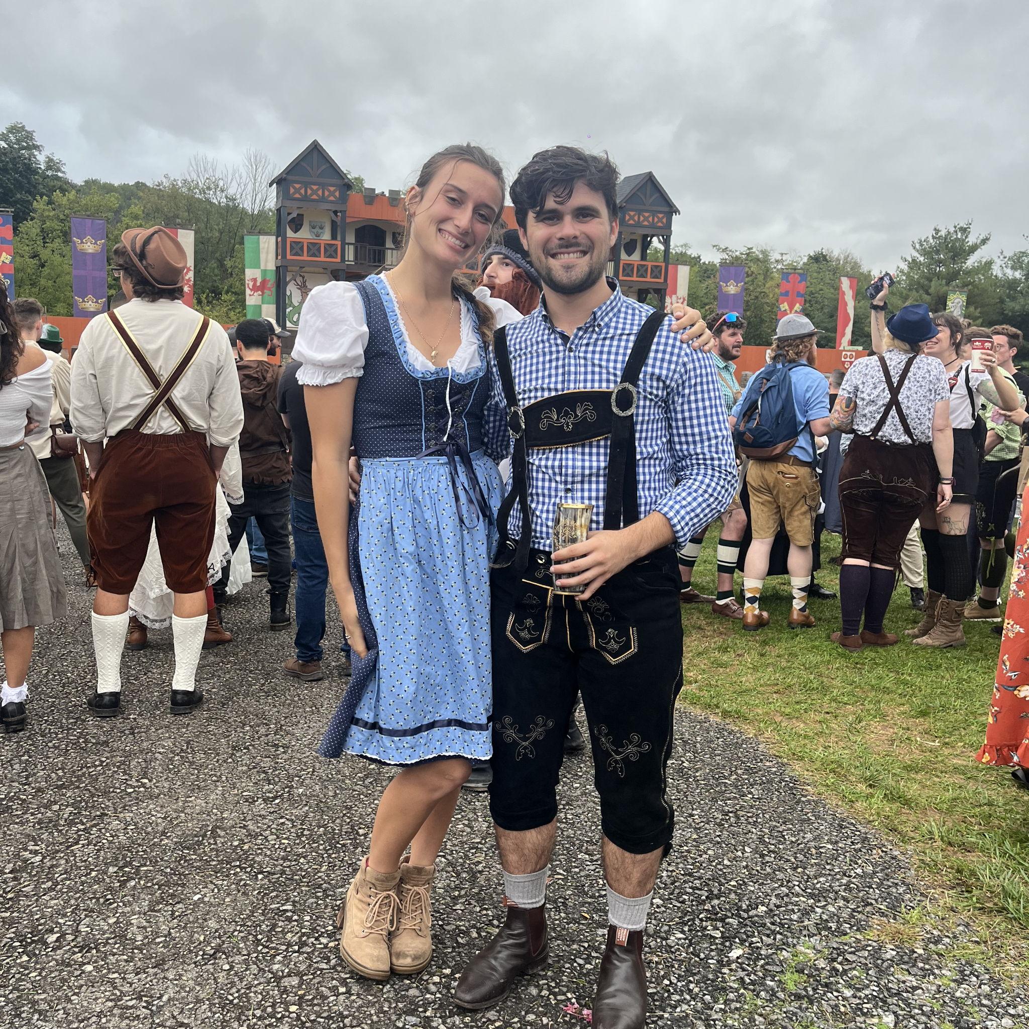 James and Charlotte at the renaissance fair in Lancaster.