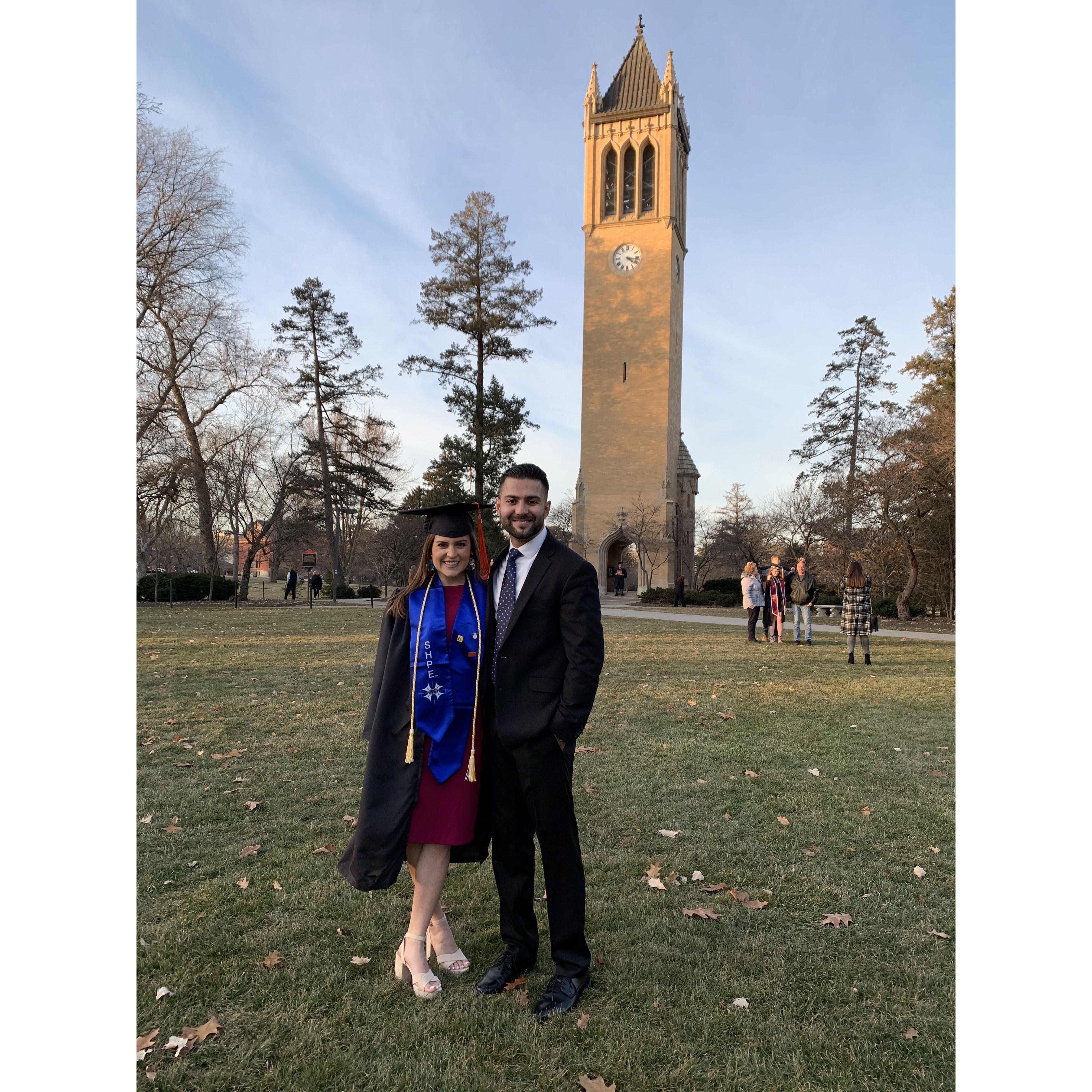 Decemeber 21, 2019 - Maria's graduation from Iowa State University