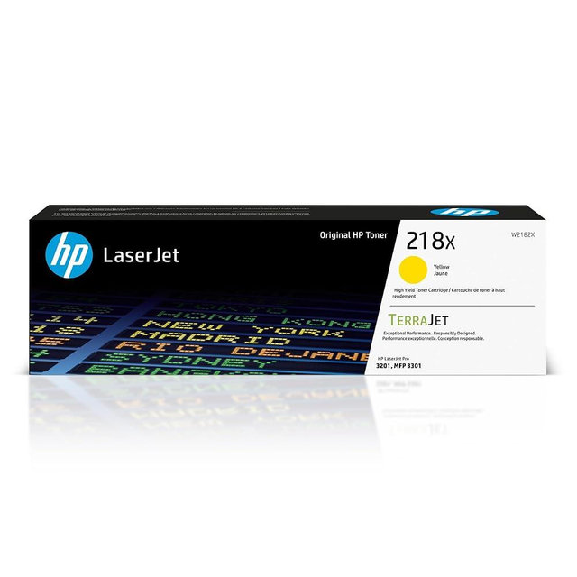 HP 218X Yellow High-Yield Toner Cartridge | Works with Color Laserjet Pro 3201, MFP 3301 Series | W2182X