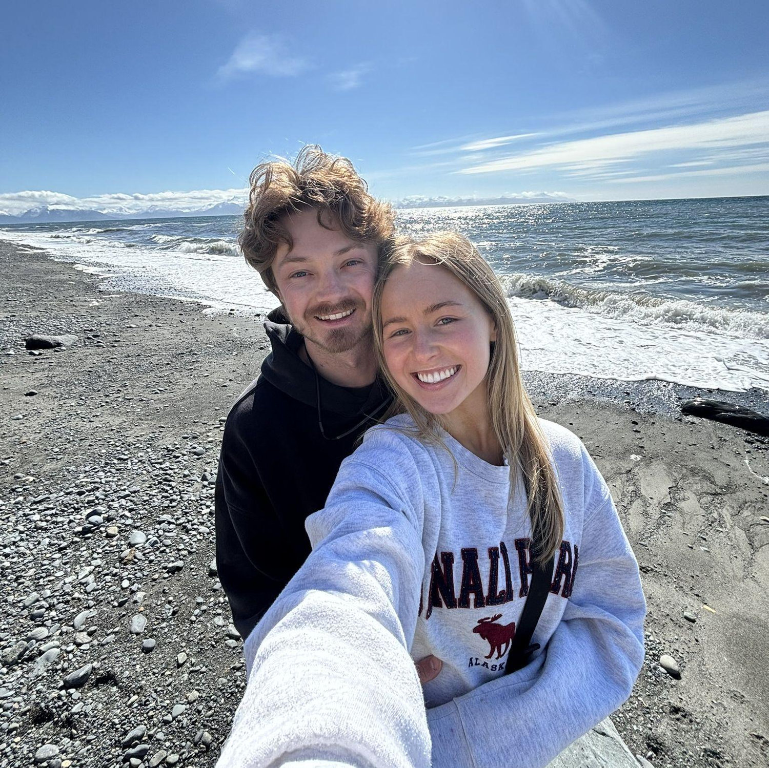 Taken when I visited Nate in Homer during his working month and we hiked down to a black sand beach!