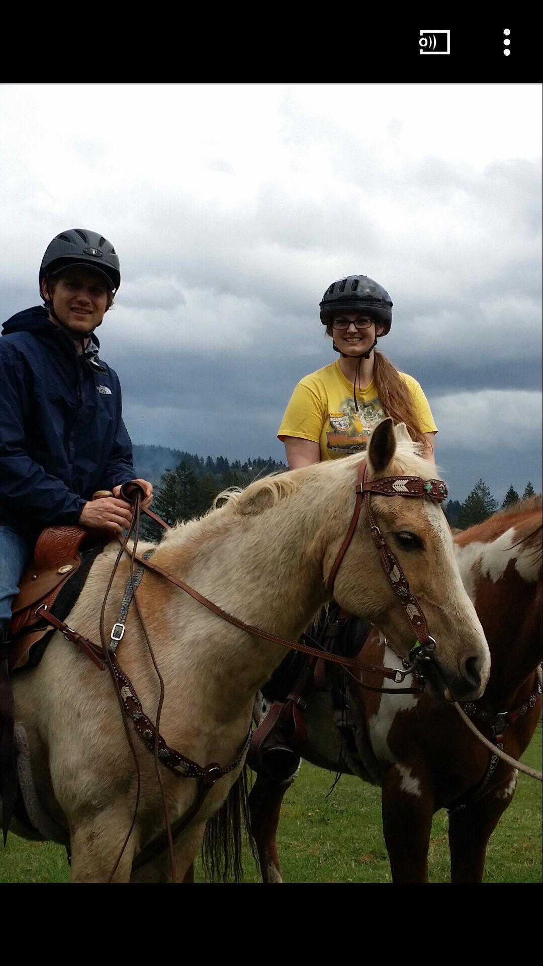 Alex's first ride around the McCarthy ranch...He is such a natural!