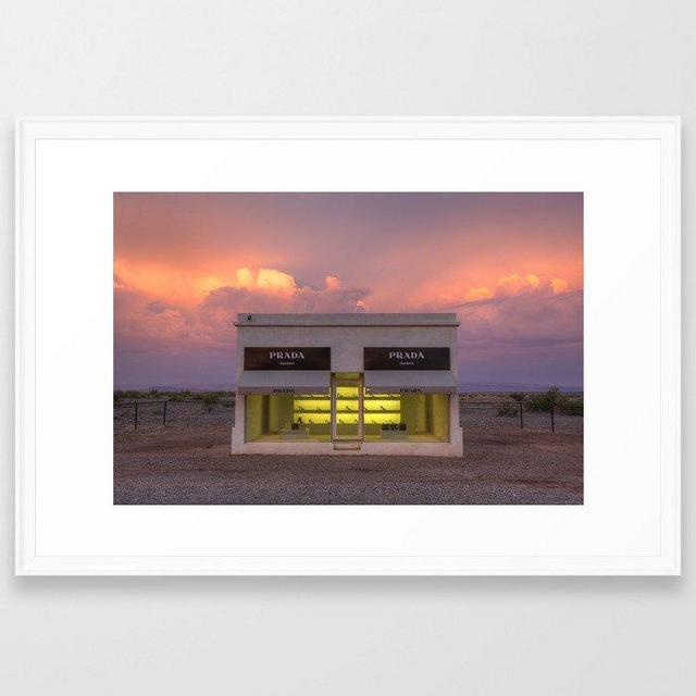 Marfa at sunset Framed Art Print