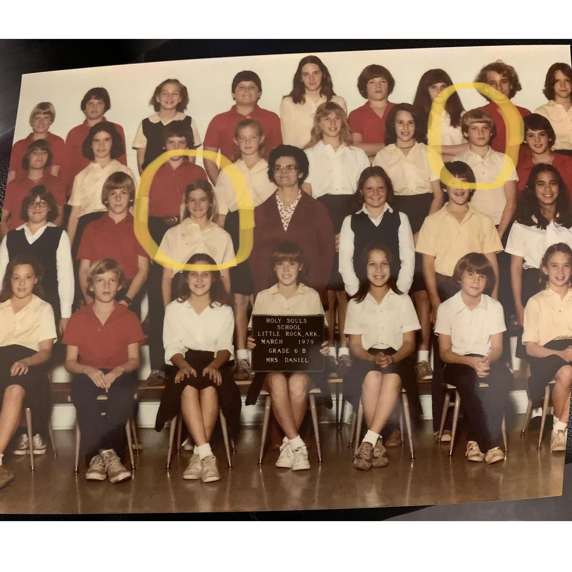 Sixth grade class photo. Where it all began.