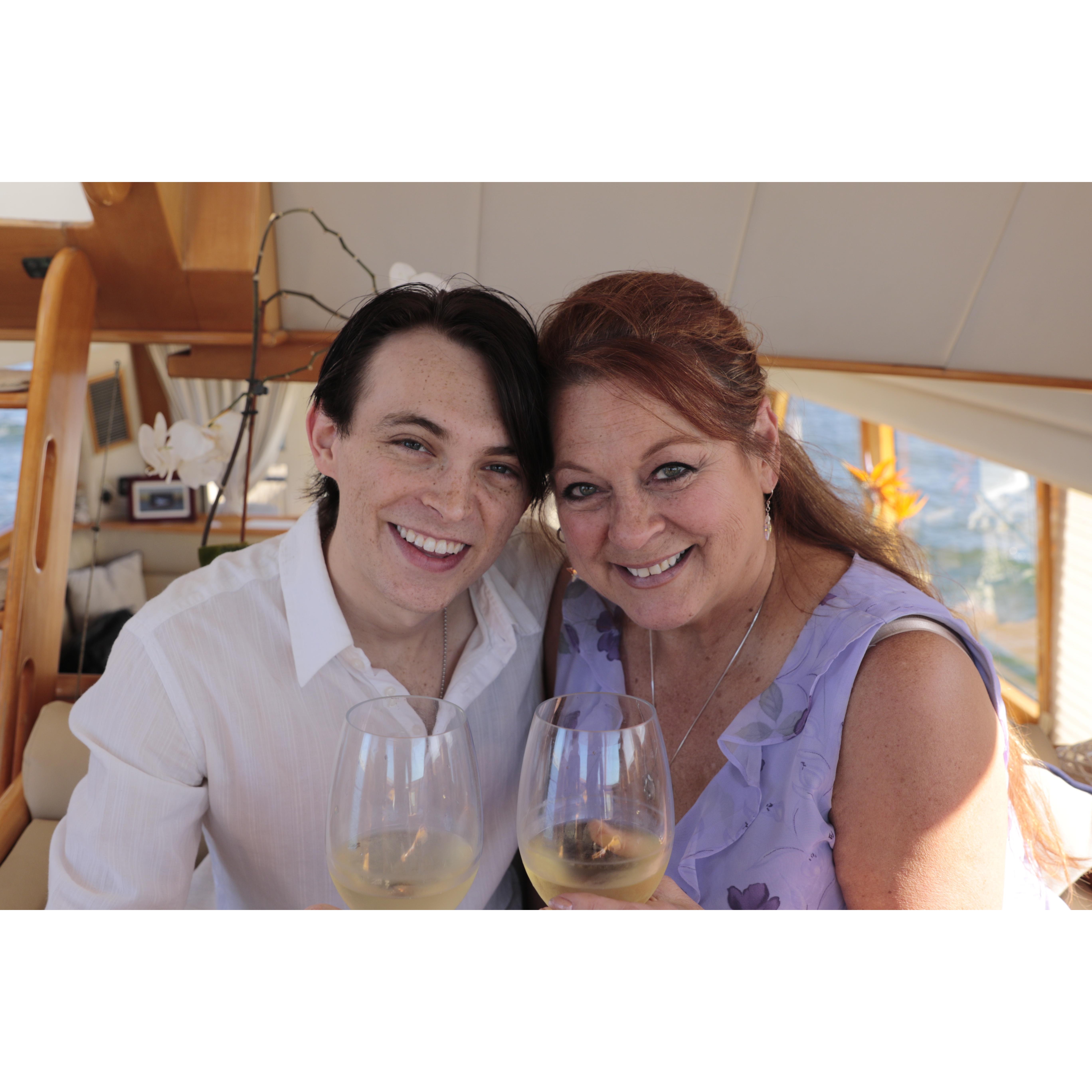 Dylan with his mother, Ashley Snyder.