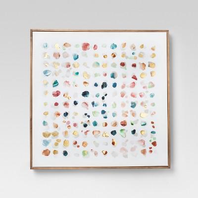 Framed Abstract Watercolor Wall Canvas 24 X 24 - Project 62™