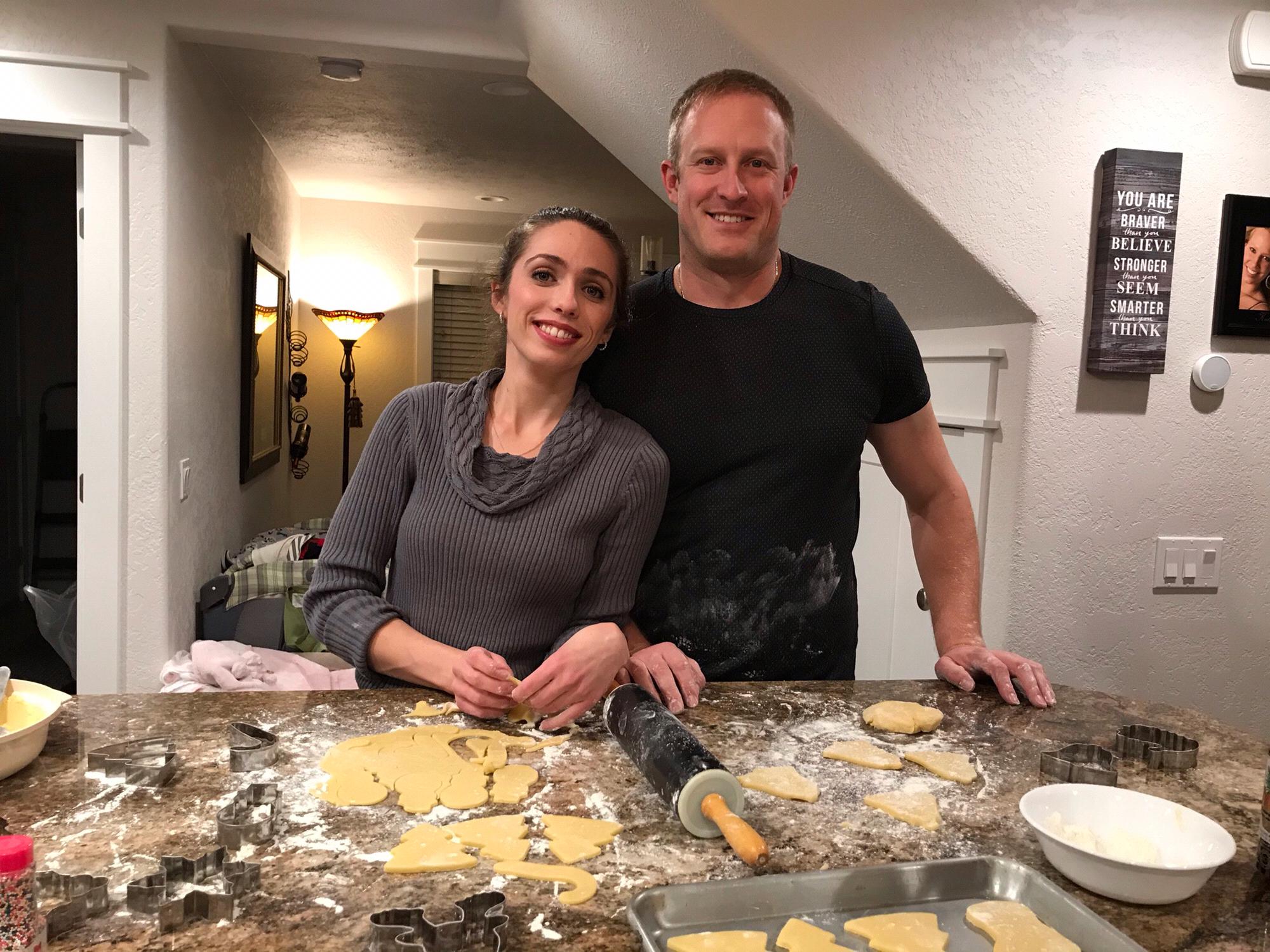 Making Christmas cookies together!