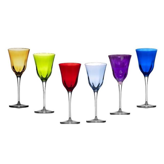 Water Goblet Bright Colors (Set of 6)