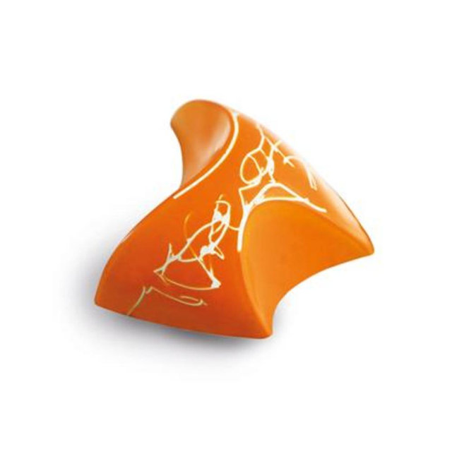 Martellato Polycarbonate Chocolate Mold, Wave 4, 43.8 x 38.1 x 14.1mm H, 15 Cavities