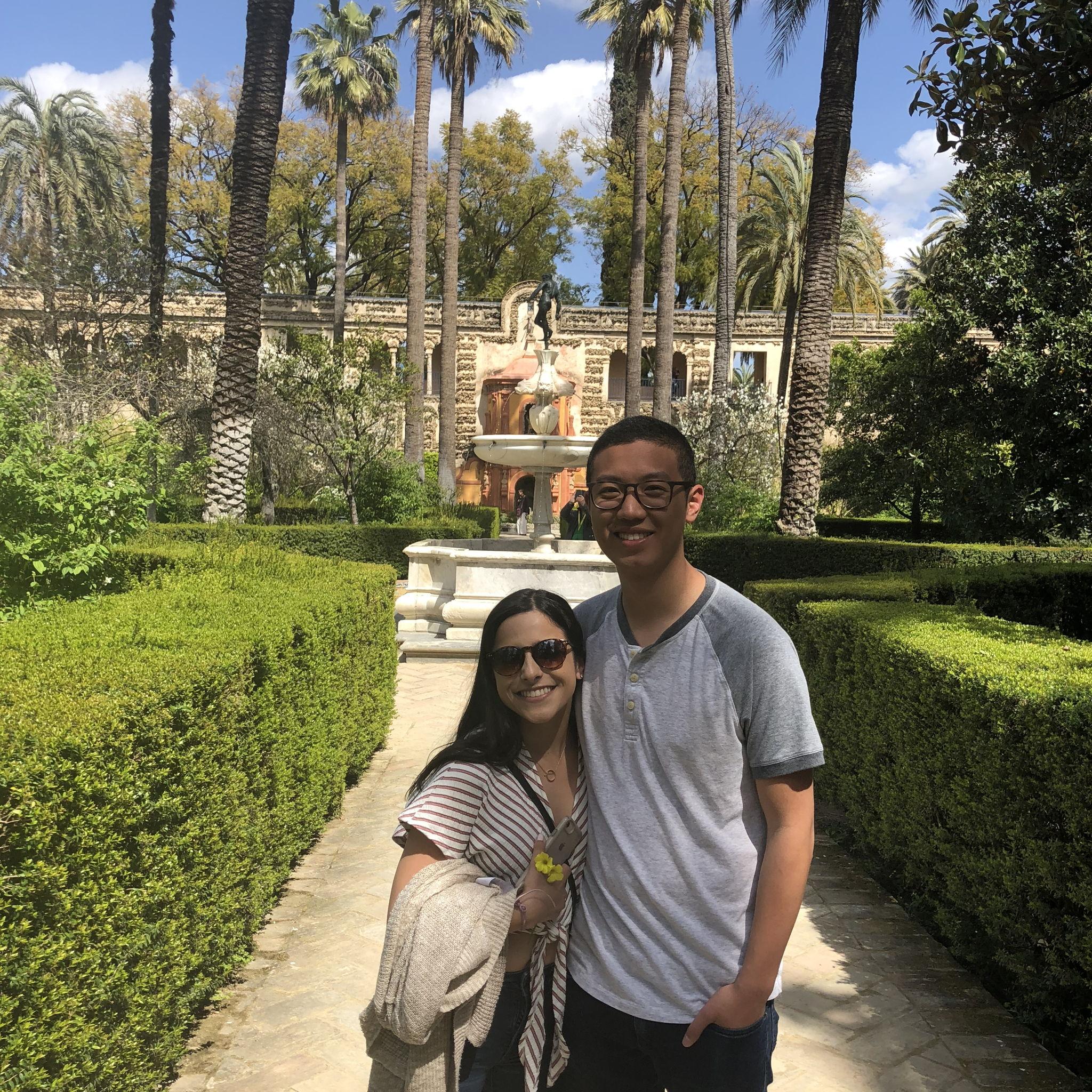 Seville, Spain, 2018 (our first picture together!)