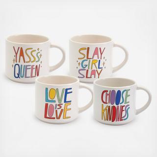 4-Piece Sassy Assorted Mug Set