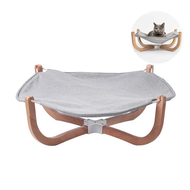 pidan Cat Hammock Cat Beds for Indoor Lounge Pet Beds for Cats Wooden Frame Hanging Beds