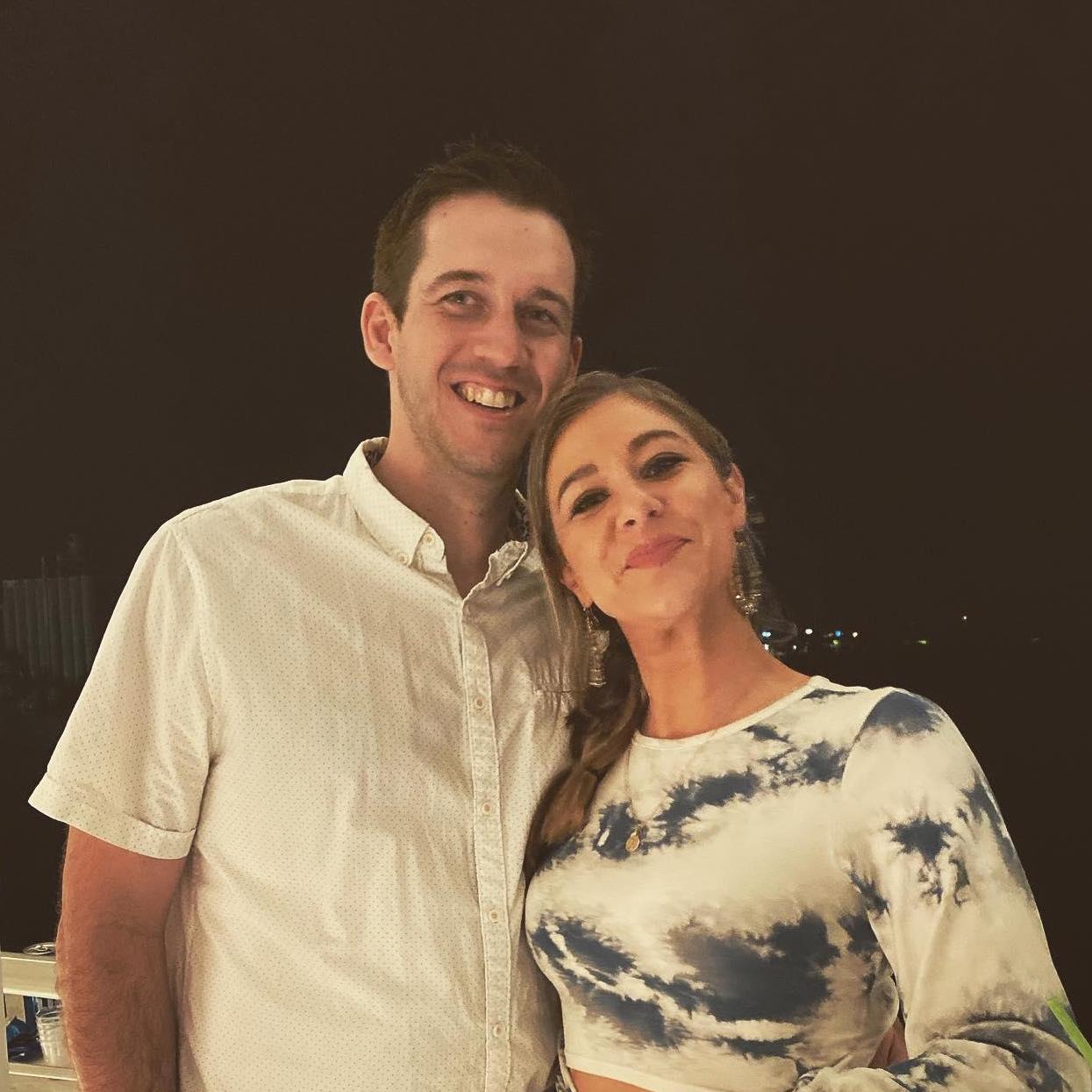 We took this photo the night we got engaged!